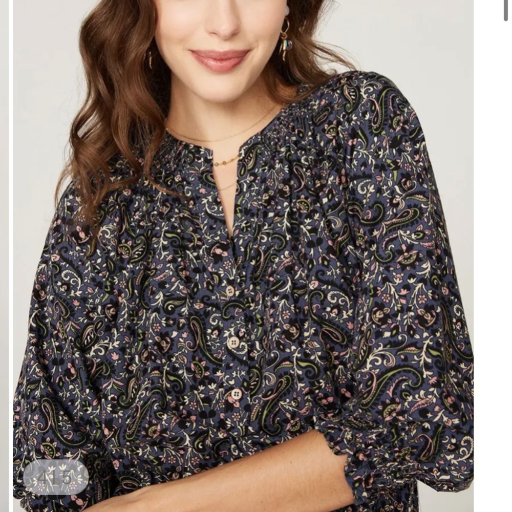 New: Veronica Beard Karlina Smocked Cotton Dress. Size 6 - Picture 6 of 15